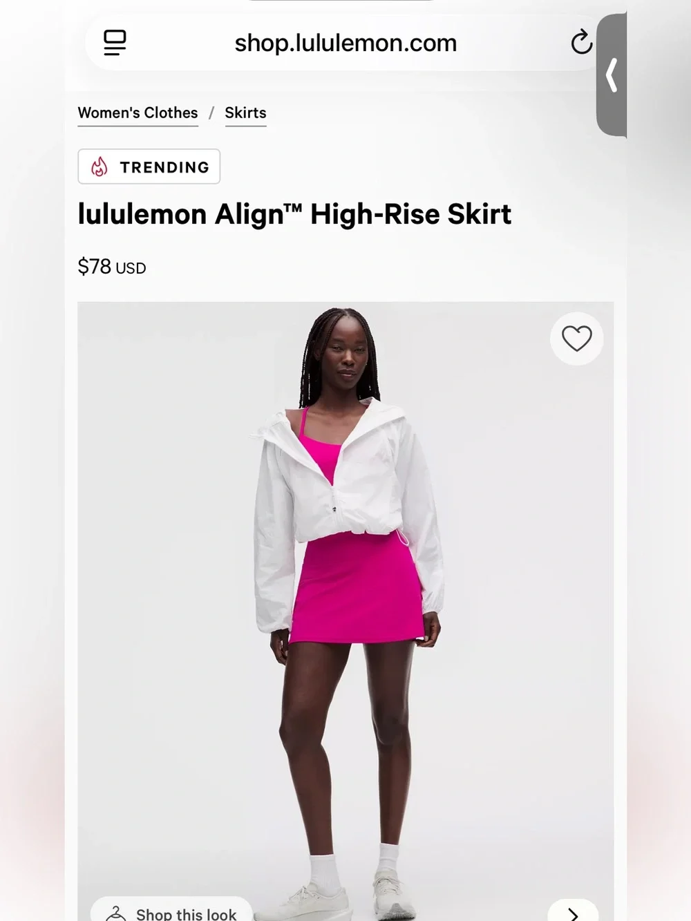 lululemon Align™ High-Rise Skirt- Pink Flare